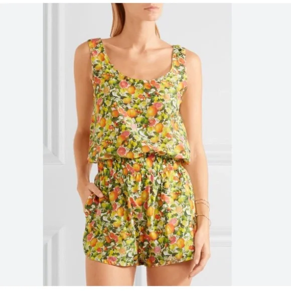 Stella McCartney Citrus Print Romper Sz M - Picture 1 of 7